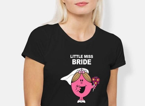 Little Miss Bride Tee - Black Unique Party Supplies NZ