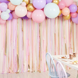 Pastel Streamer and Balloon Party Backdrop Ginger Ray