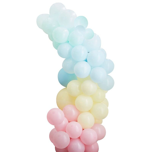 Mixed Pastel Balloon Arch Kit (75 Pieces) Ginger Ray