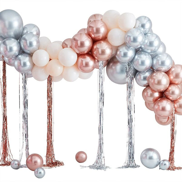 Mixed Metallics Balloon Arch Kit with Streamers (95 Pieces) Ginger Ray