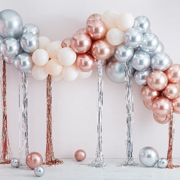 Mixed Metallics Balloon Arch Kit with Streamers (95 Pieces) Ginger Ray