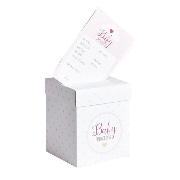 Ready to Pop Baby Shower Prediction Postbox and Cards - Pink Crosswear