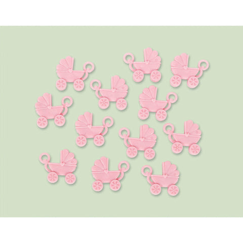Baby Shower Mini Pram Decorations or Party Favours - Pink (12) Amscan Australia