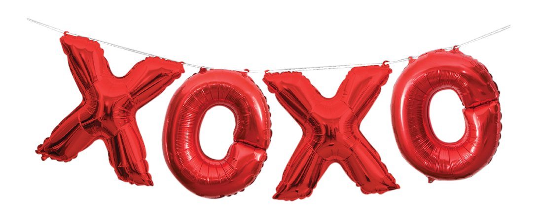 XOXO Balloon Kit - Red Unique Party Supplies NZ