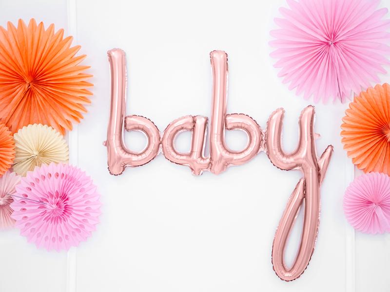 'Baby' Script Air Fill Balloon Crosswear