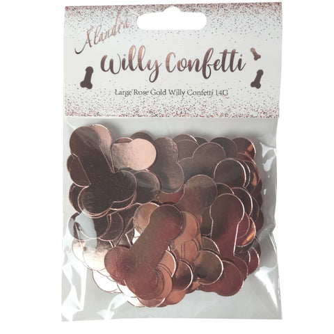 Willy Confetti - Shaped -  Rose Gold Alandra