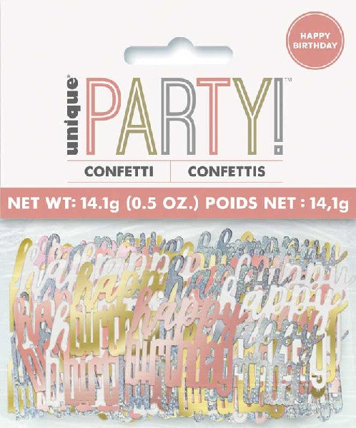 Confetti - Rose Gold Glitz Birthday Unique Party Supplies