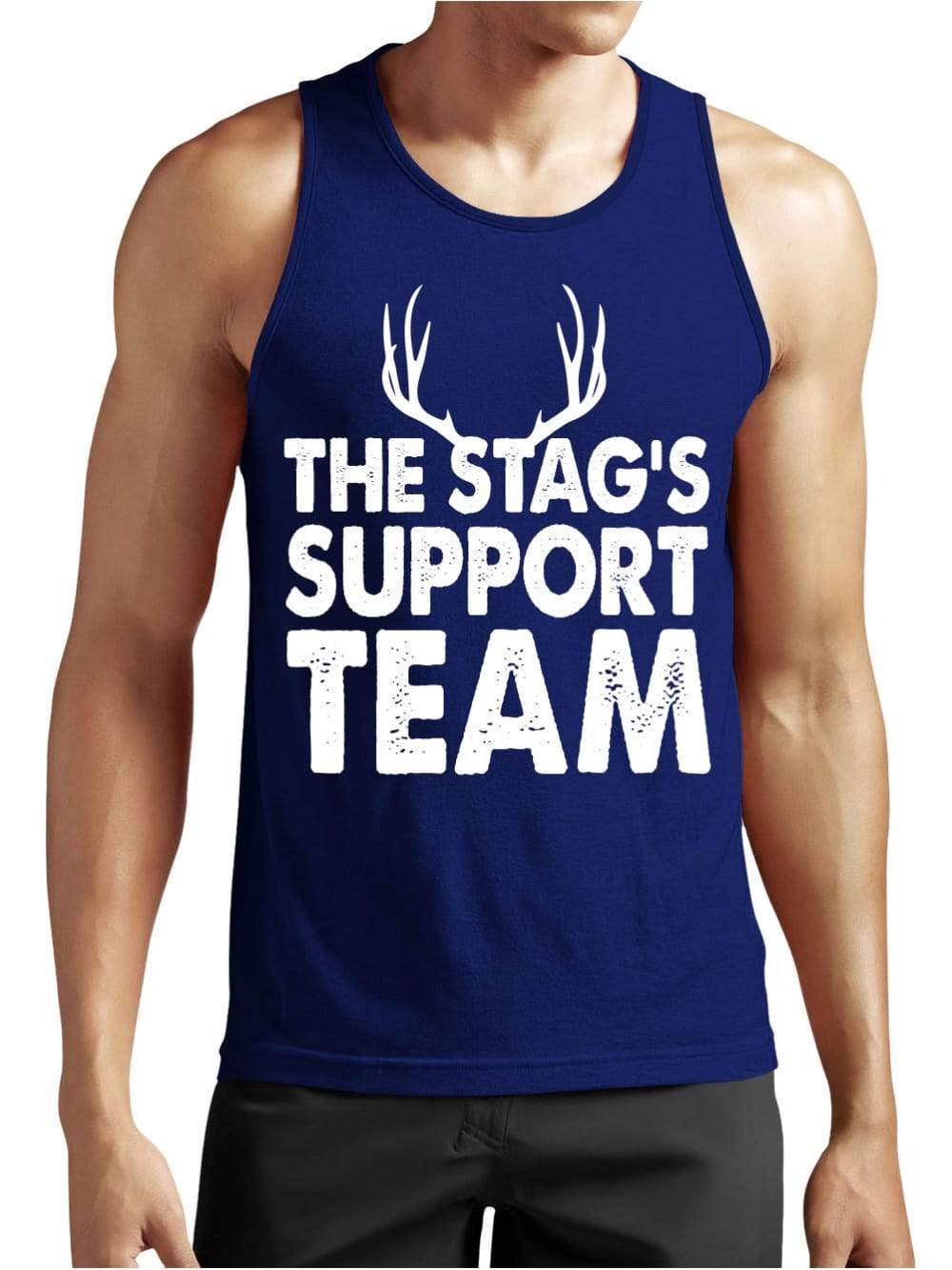 Stag Support Team Singlets - Navy Unique Party Supplies NZ