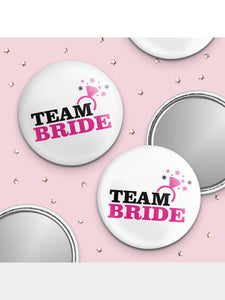 Team Bride Pocket Mirror Unique Party Supplies NZ