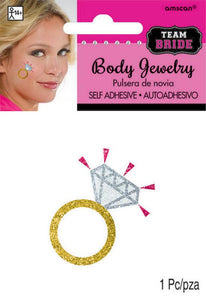 Bride Body Jewellery - Temporary Ring Tattoo Amscan Australia