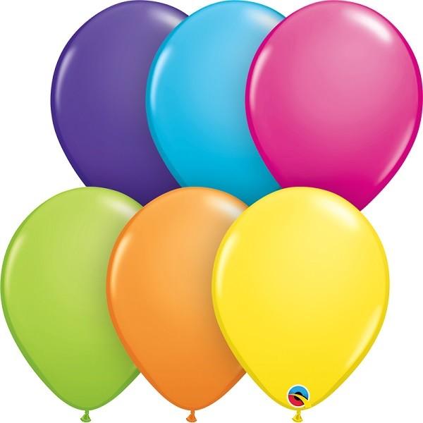 Balloons (25) - Assorted Tropical Colours (11") Crosswear