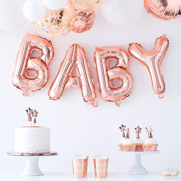 Baby Balloon Bunting - Rose Gold Ginger Ray