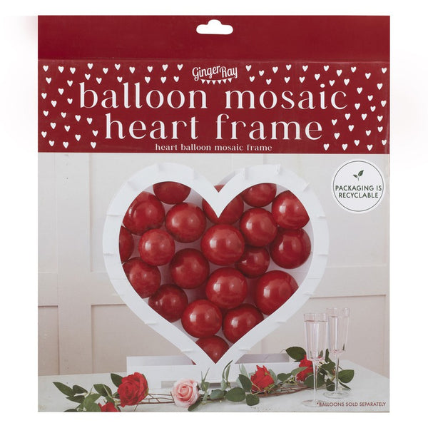 Heart Shaped Balloon Mosaic Stand Ginger Ray